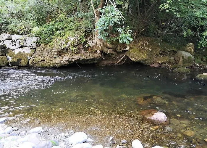 El De La Poza - Rio, Barbacoa, Wifi, Zona De Trabajo, Vistas. Lebena